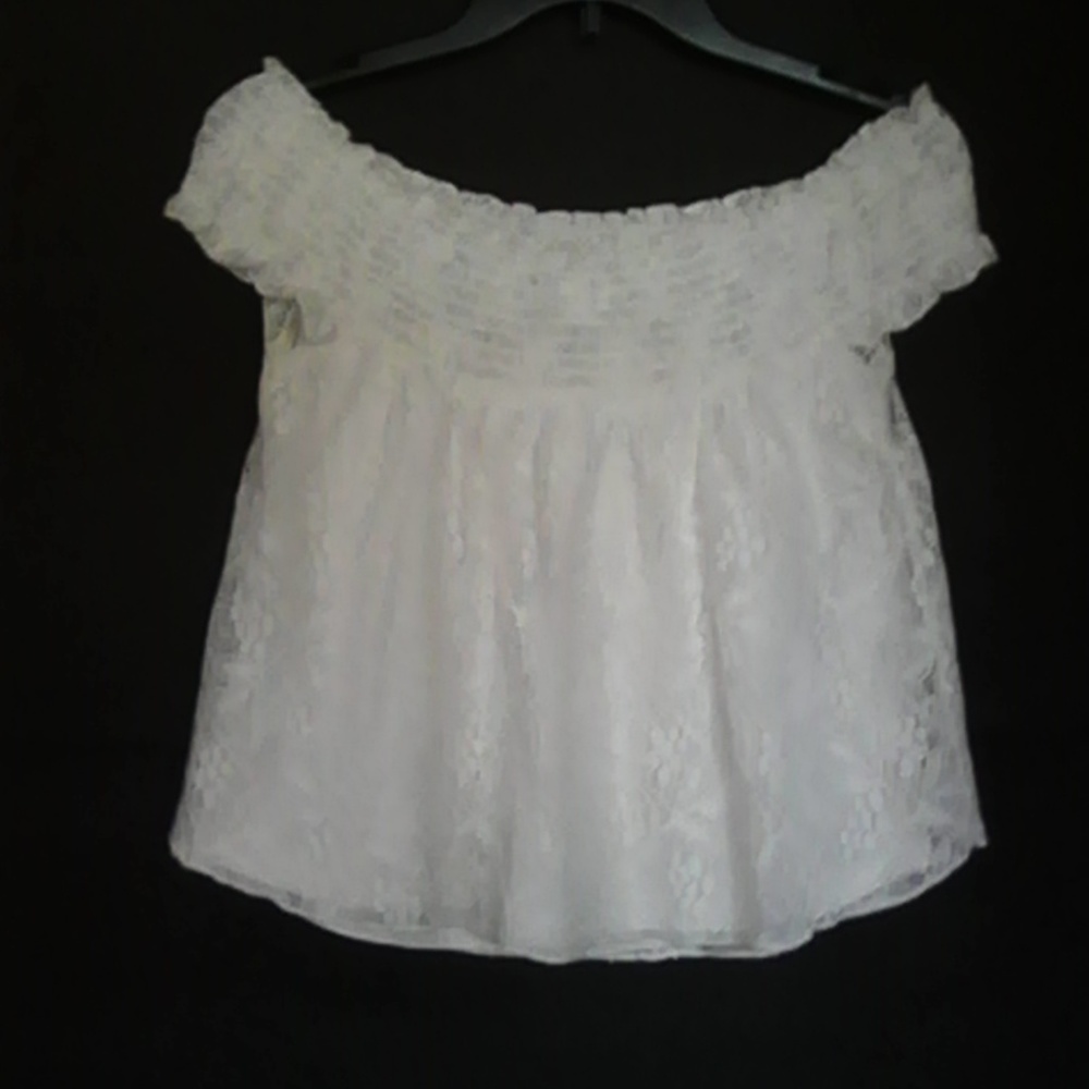 Mossimo XS/TP Lace Lined Stretch Top